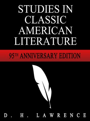 cover image of Studies in Classic American Literature